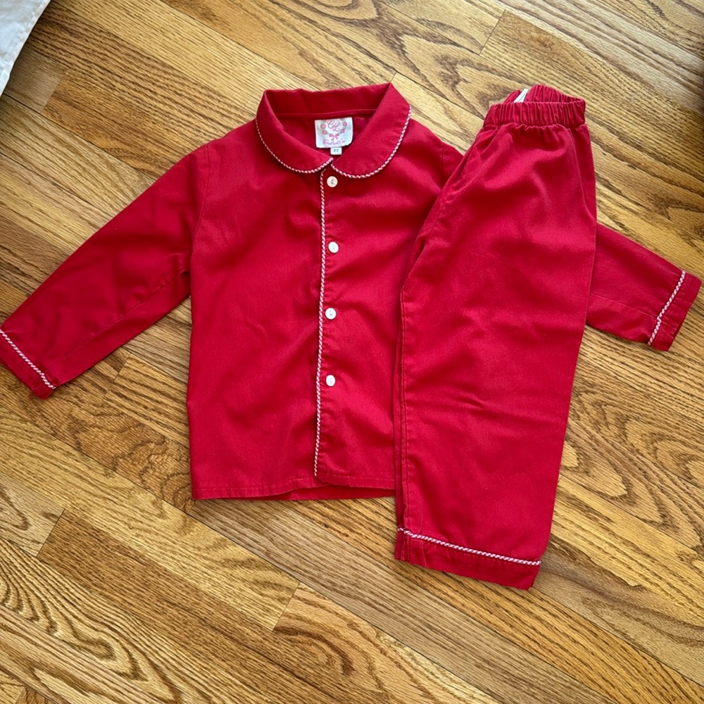 Red Kids Pajama Set